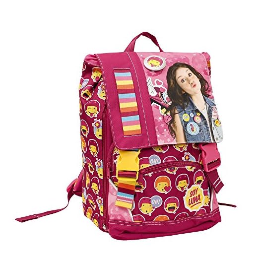 Soy Luna Zaino Scuola Estensibile Zainetto per bambini, Poliestere, Roma, 44 cm