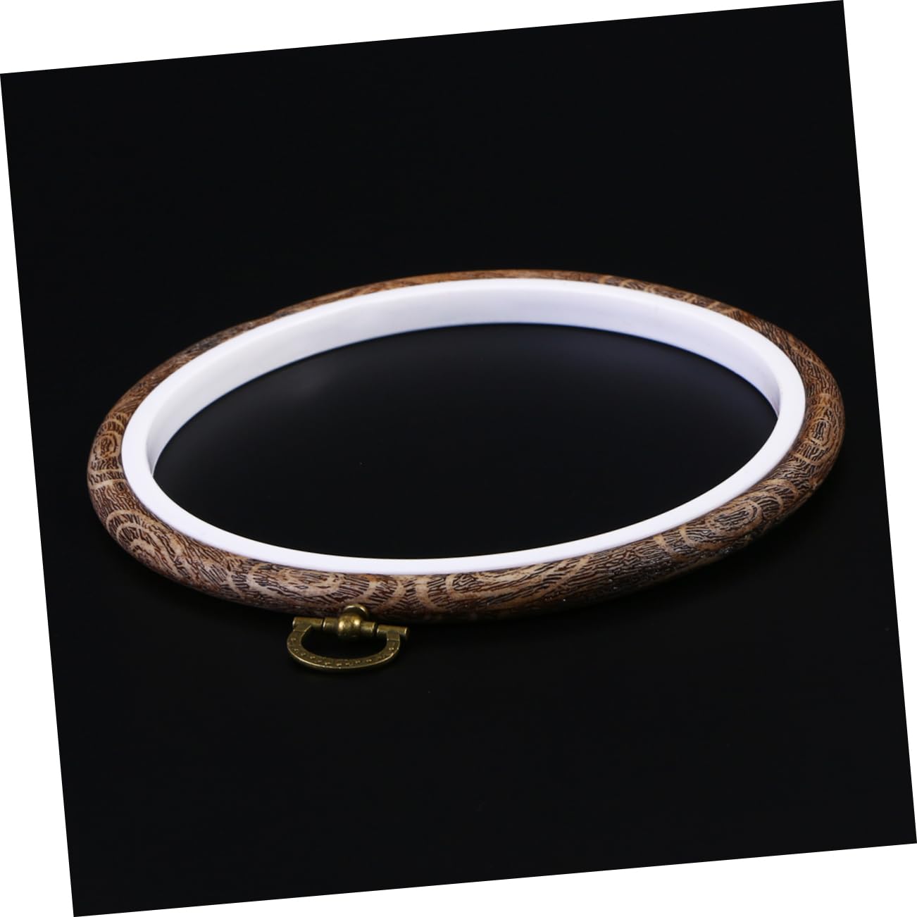 ARTIBETTER 3Pcs Cross Stitch Hoops Set Embroidery Antique Hanging Ring Imitation Wood Display Frame for Art Craft Sewing Projects