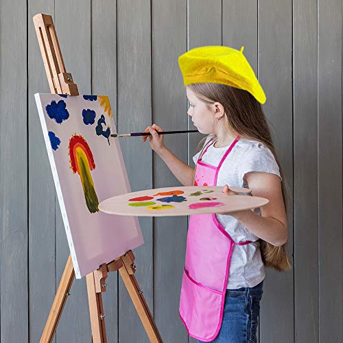 Artcreativity Color Berets For Kids And Adults, Set Of 12, French Hats With Velvety Textured Fabric, Painter Costume Prop For Halloween, Dress Up Parties, And Photo Booth, 4 Colors #TOP4