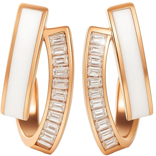 【ジュエリーコーディネーター推薦】CCopan ピアス つけっぱなし 金属アレルギー対応 ファーストピアス セカンドピアス シルバー925 レディース 両耳 2個セット (スパーク・ローズ)