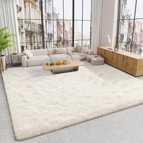 LOCHAS Ultra Soft Indoor Modern 10x14 Area Rugs Fluffy Living