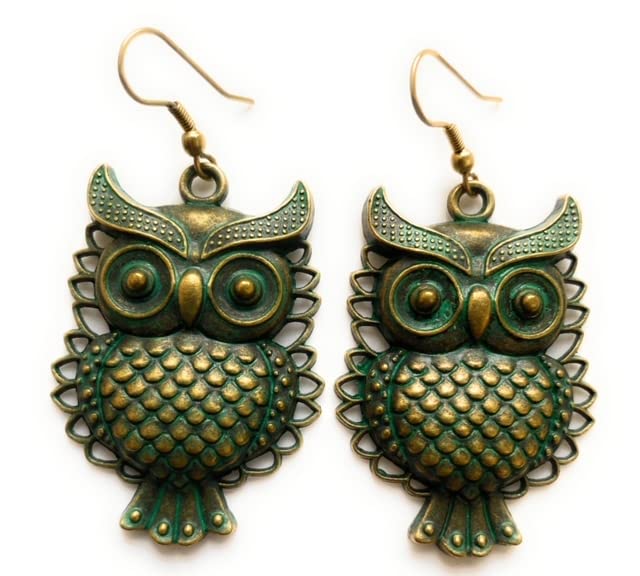 See full amazon price history chart for Nonas green gold bold metal Owl shape drop earrings Nonas green gold bold metal Owl shape drop earrings (B0B2JJCBB2) Amazon Price History, Amazon Price Tracker