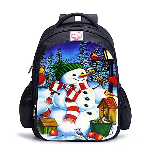 Sac d'école bonhomme de neige personnalisé, cadeau de rentrée idéal