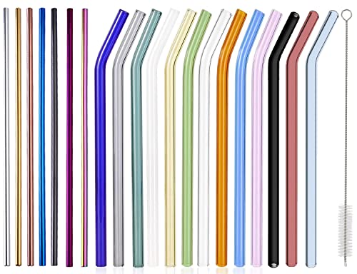 Cannucce di plastica riutilizzabili che cambiano colore, set di 24, multicolore, ecologico e senza BPA - Made in USA