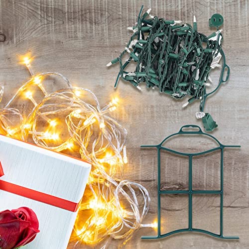 4 Pcs Christmas Light Storage Holder Strong & Hangable Line Winder Rope And Cord Organizer Extension Cord Organizer For Holiday Light Beads Cord Wire Hose Rope Paracord Storage Each Holds Up To 98 Ft #TOP5