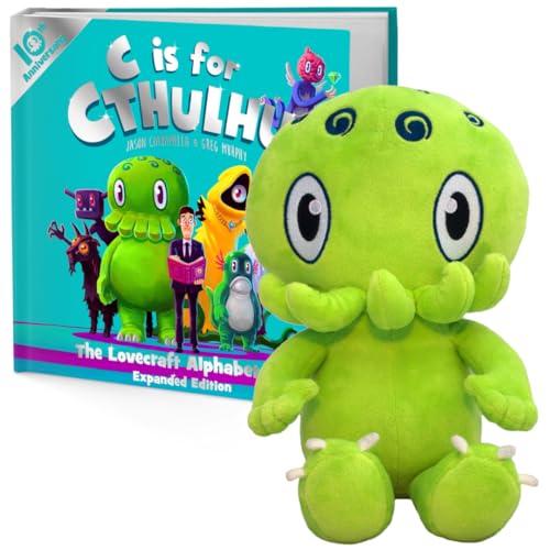 C is for Cthulhu: The Lovecraft Alphabet Book 10th Anniversary - Paquete de peluche de tapa dura y Cthulhu