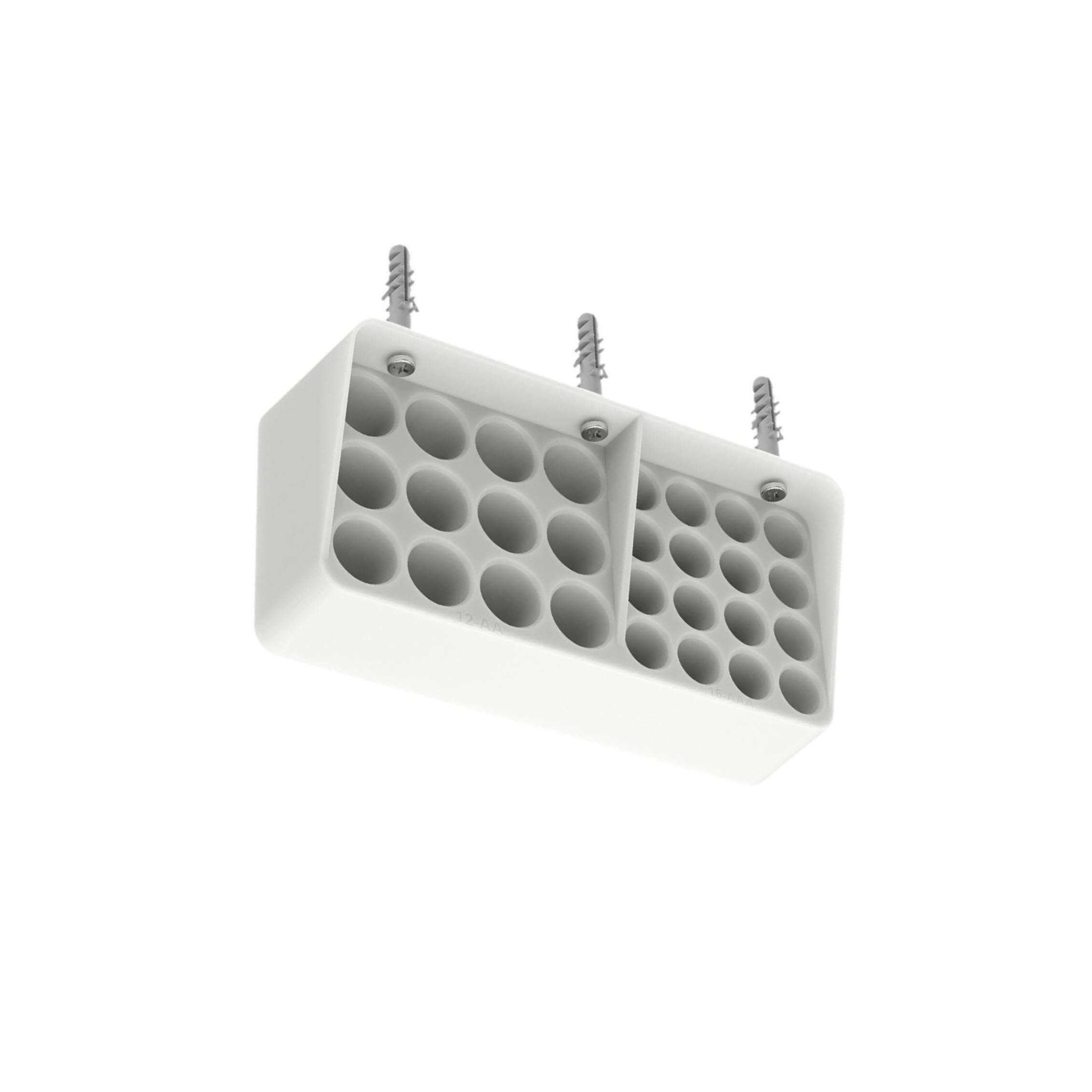 Twisaxc Portable Battery Holder Storage Box Wall-Mounted Efficient Solution For Organizing Aa Aaa Batteries In Any Environment Aa Aaa Batteries Case Battery