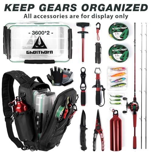 Ghosthorn Fishing Backpack with Rod Holder, Tackle Storage Bag Lightweight - image 4