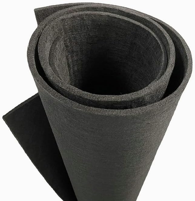 Graphite Felt Thermal Insulation Electrolytic Graphite Felt High Temperature Resistant Soft Graphite Carbon Felt (2 Piece/8X200X300MM)