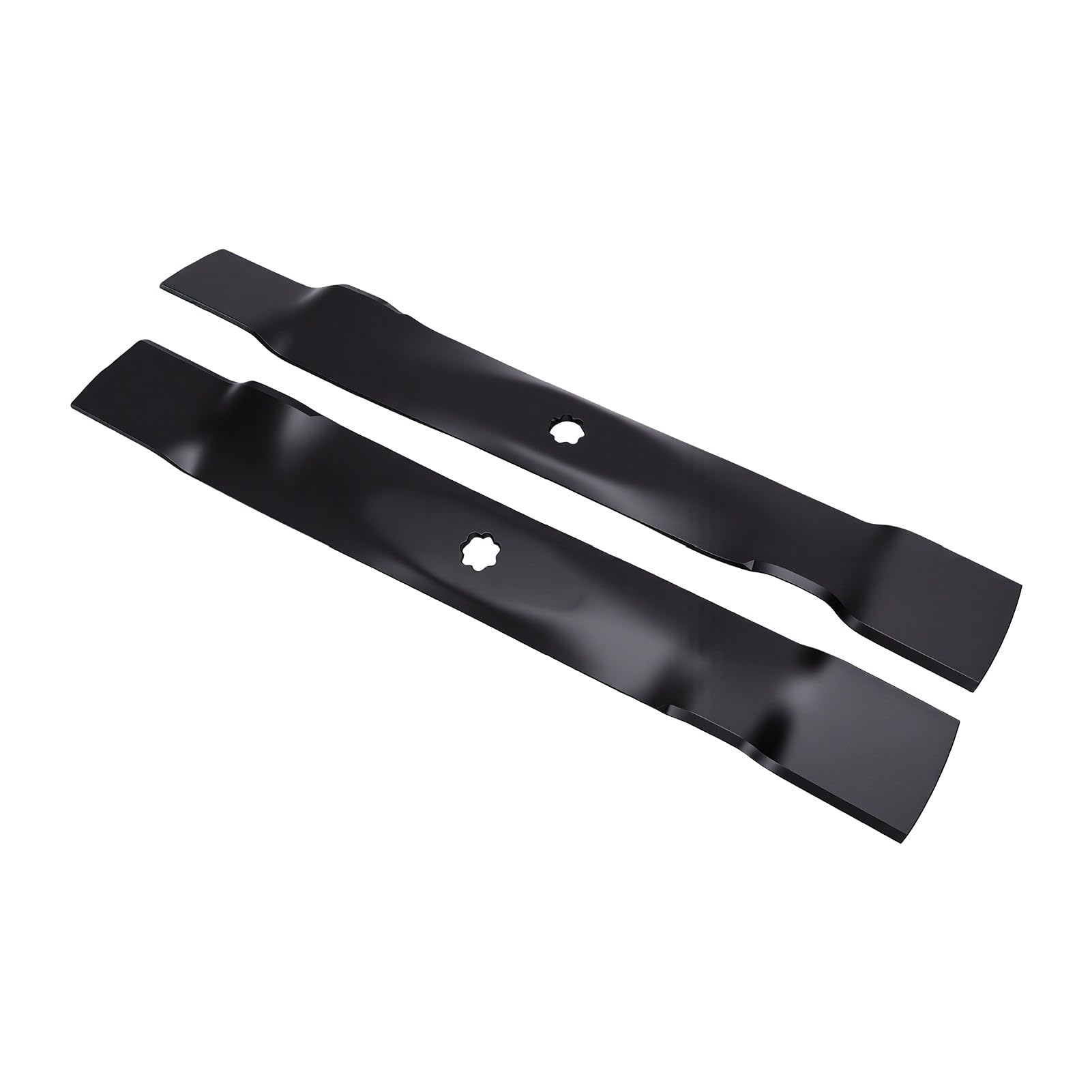 aqxreight Cuchillas para Cortacésped Cuchillas para Cortacésped para Paquete de 2 42 Pulgadas 21 3 8 X 2 3 4 Pulgadas Orificio Central en Estrella de 7 Punto