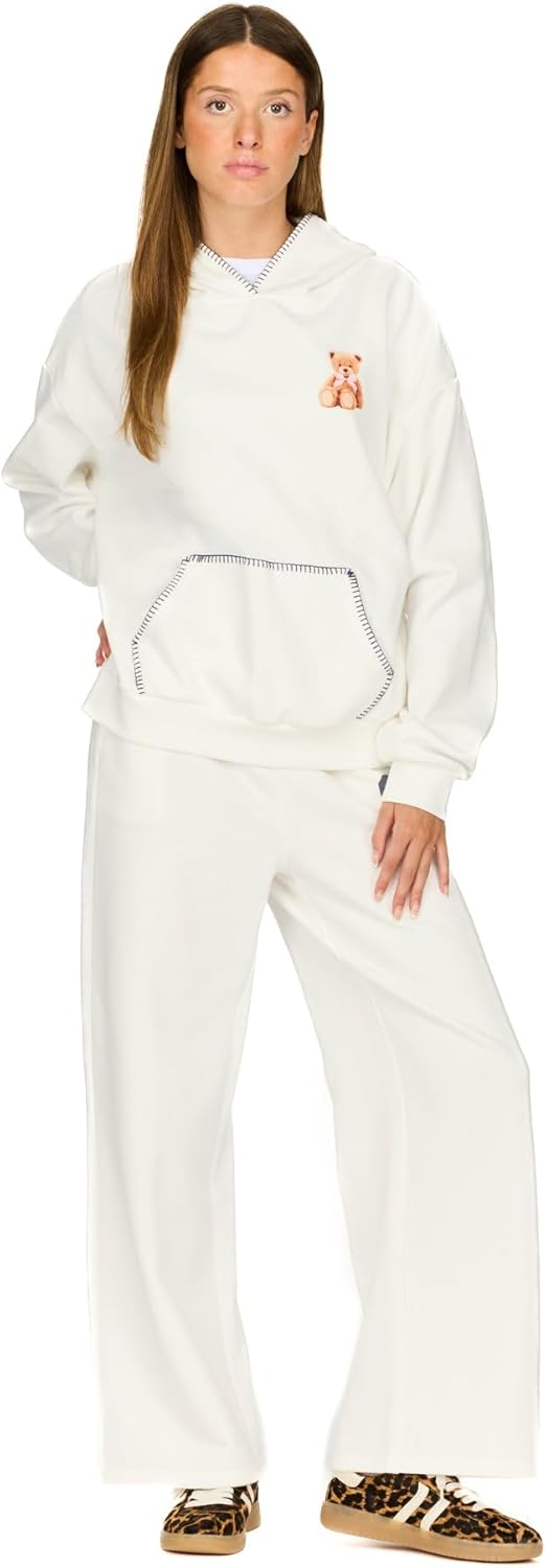 Forever 21 womens Oversized Hoodie With Graphic Screens - Image 2