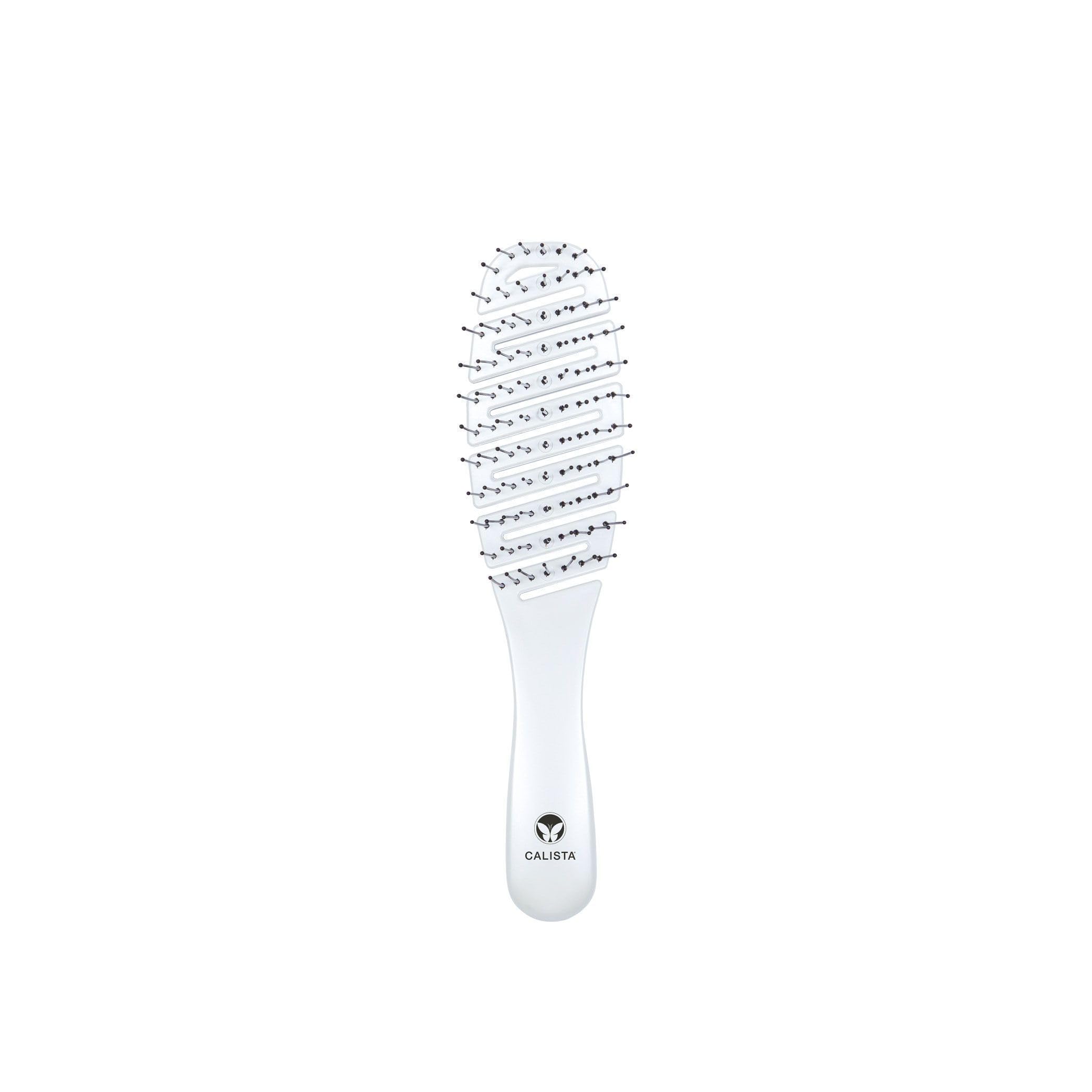 calista Smoothie Brush, Wet or Dry Hair Use, Flex Brush for Detangling Wet Hair, For All Hair Types, White