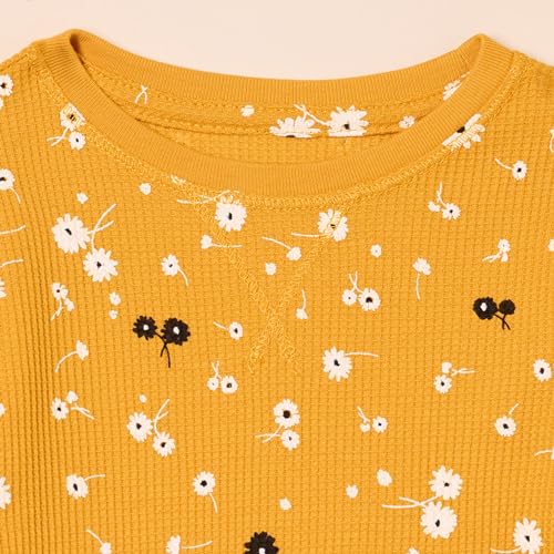 Image of Amazon Essentials Girls and Toddlers' Long-Sleeve Cotton Thermal T-Shirt, Pack of 3