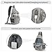 G4Free Canvas Sling Bag Crossbody Backpack with USB Charging Port & RFID Blocking, Hiking Daypack Chest Bag for Women Men(Grey)