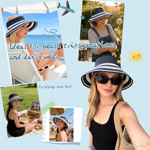 Sombrero visera de sol para mujer miniatura 7