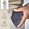 slimpuro Apple Airtag-Kartenhalter, Geldbörse für Herren, Leder, mit RFID-Blockierung, sicherer Kreditkartenhalter mit Fach, RFID-Schutzhülle, Geldbörsen und Kartenfächer, Geldbörse für Herren und #5