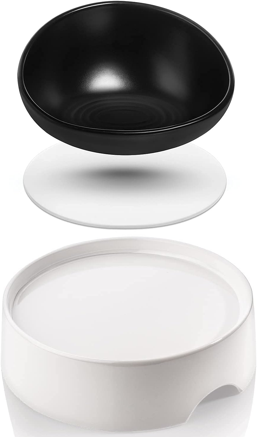 CatGuru Food Table and Ceramic Bowl Bundle Pet Supplies