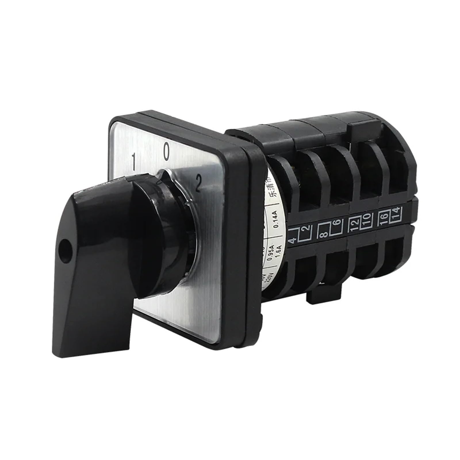 JGNAYRKJQI LW8-10 S1/2.2 Two Speed Motor Regulation High and Low Speed Switching Four Section Universal Change-Over Rotary Switch