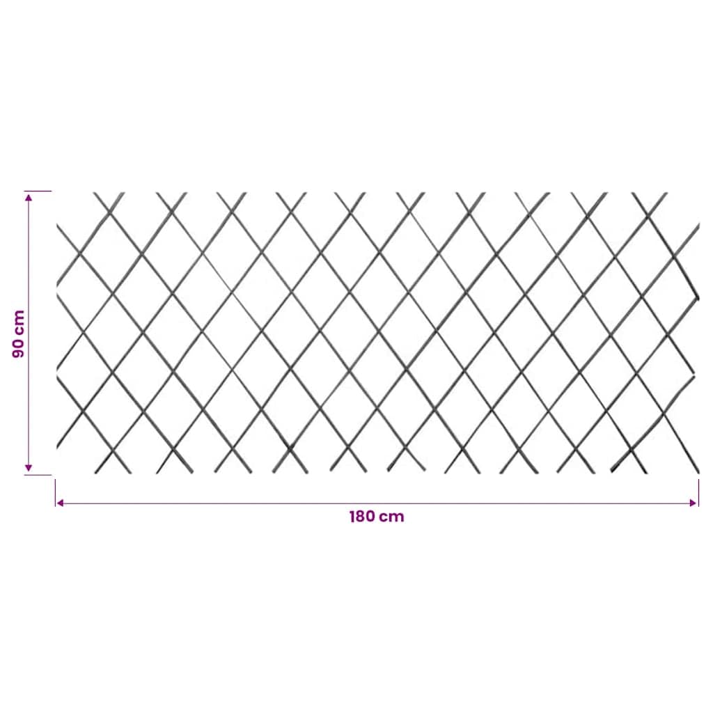 Traliccio Estensibile in Salice Rampicanti 5 pz 180x90 cm