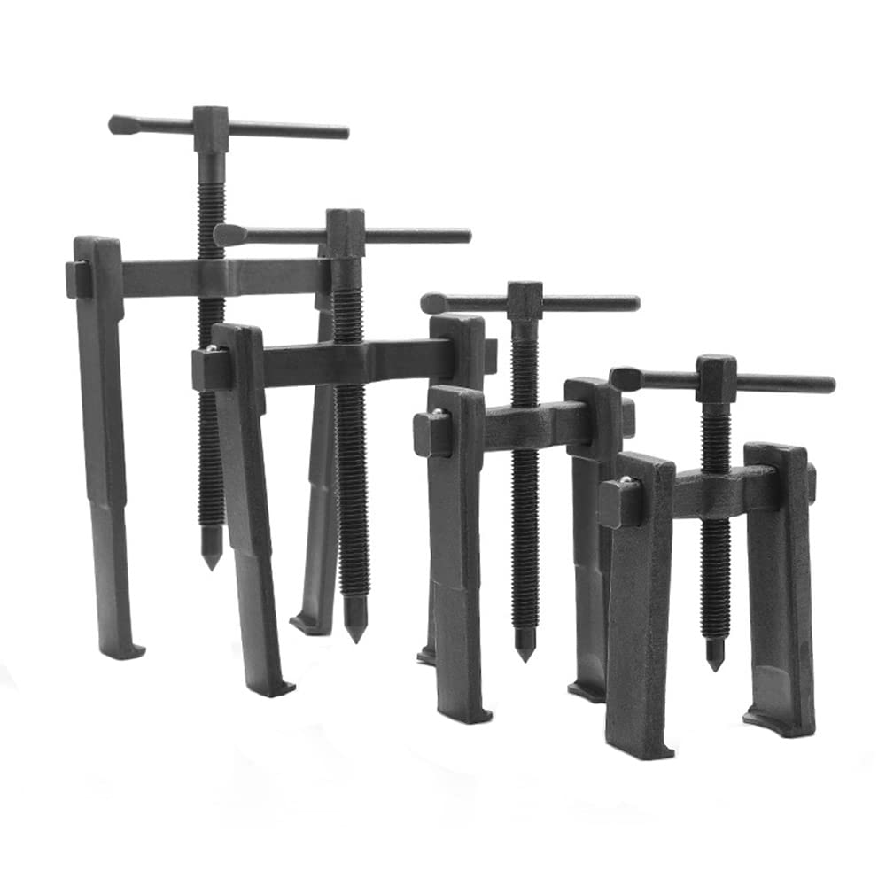 Estrattore dell'ingranaggio del cuscinetto a due ganasce dell'acciaio al carbonio, separatore di trazione universale del cuscinetto della ruota, nero 90mm/110mm/130mm/150mm, 150mm/5.90'