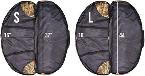 Miniatura 2 de Silfrae Estuche de arco compuesto Estuche acolchado de lazo suave Bolsa de transporte de lazo ligero con bolsillo de flecha