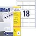 Produktbild AVERY Zweckform 3671 Adressaufkleber (1.800 Klebeetiketten, 64x45mm auf A4, Papier matt, individuell bedruckbare Absenderetiketten, selbstklebende Adressetiketten mit ultragrip) 100 Blatt, weiß