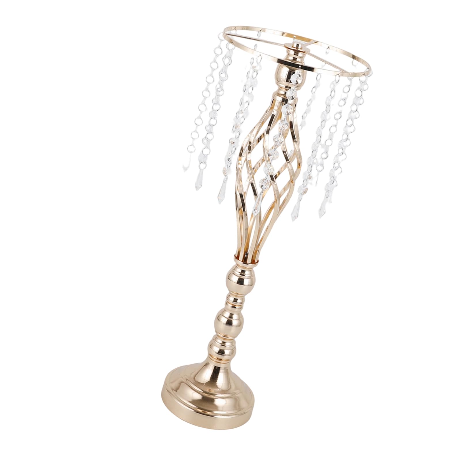 Osniyaw G Crystal Flower Stand, Metal Arrangement For Weddin, Party, Dinner, Centrepieces, Elegant Flower Vases Arrangement