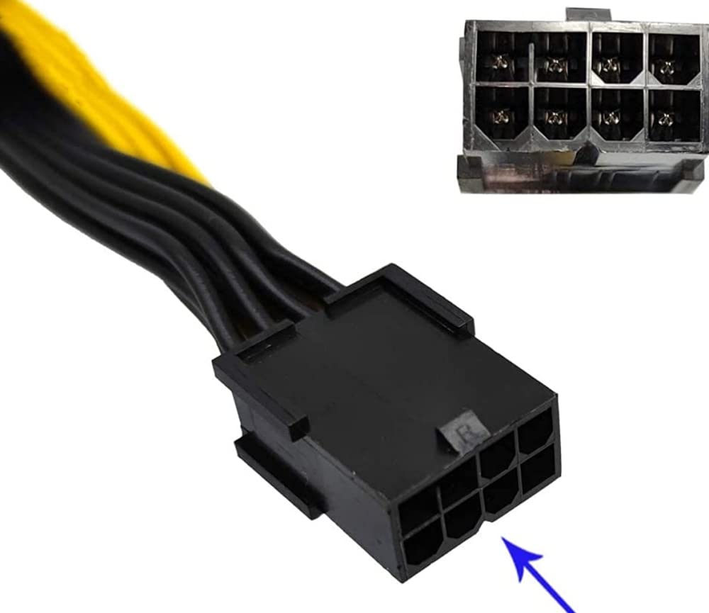 PCI-E ATX 6Pin Male To Dual 8Pin & 6Pin Female Video Card Splitter Power - Foto 7