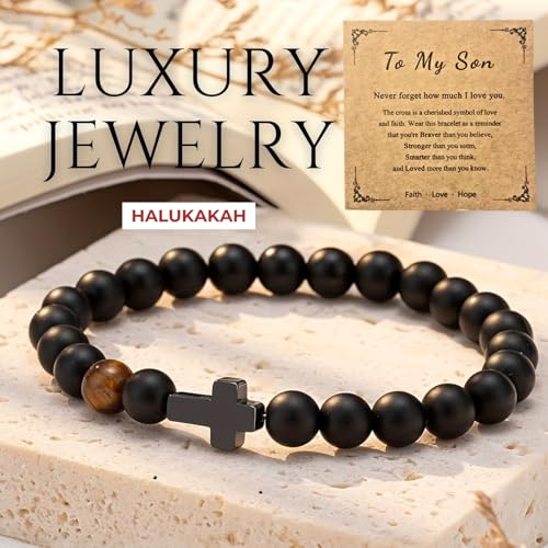 Pulsera para hombre con piedra natural Halukakah miniatura 6