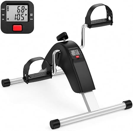 Mini Exercise Bike Mini Bicycle Static Pedals Exercise Device for Training arms and Legs at Home
