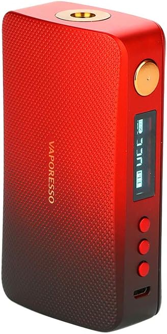 E Cigarette Vaporesso GEN S 220W TC Box MOD with 0.91' OLED Screen Power ECO Mode DIY Mode no Nicotine (red)