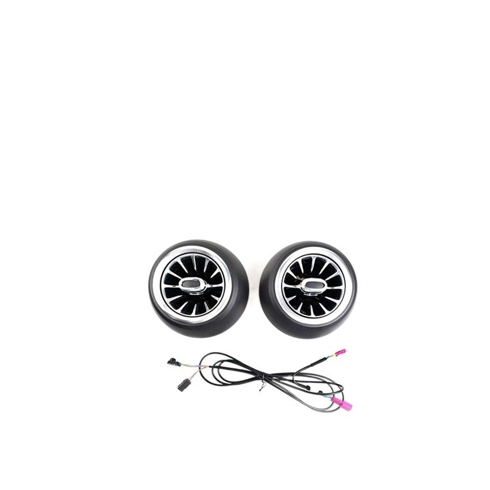 XCZPRKMXY 12-Color LED Car Air Vent Turbine Outlet Nozzle Luminous Ambient Light Atmosphere Neon Lamp Compatible with Mini Coopers 2018-2021(Set 2)