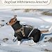 Hjyokuso Wasserdichter Hundemantel, Hundejacke mit Geschirr, Wintermantel Hund für kleine Mittel Große Hunde, Winddichte Winterjacke Hund Outfit mit Reflektierender Streifen und Reißverschluss S-XL