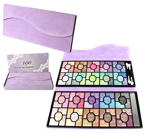 Pure Vie Professional 100 Colors EyeShadow Palette Makeup Contouring Kit