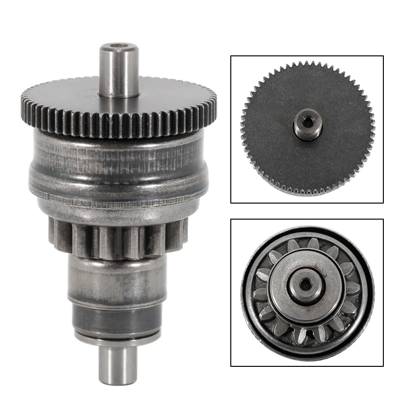 Starter Bendix for Honda SA50 AF16/3H1/AF22, SA50P 3H1, SA50S AF21, SFX50 AF46/AF37/AF39, SFX50MM AF37/AF39 (14T/63T) Metal Cranking Starter Motor Part