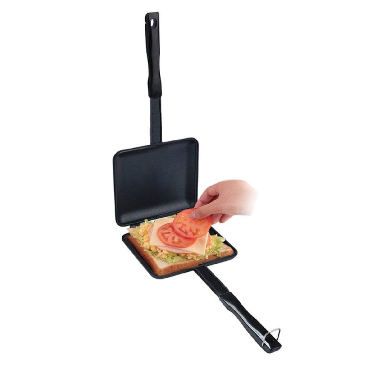 Kuber Industries Aluminium Sandwich Maker (Black, CTKTC01800)