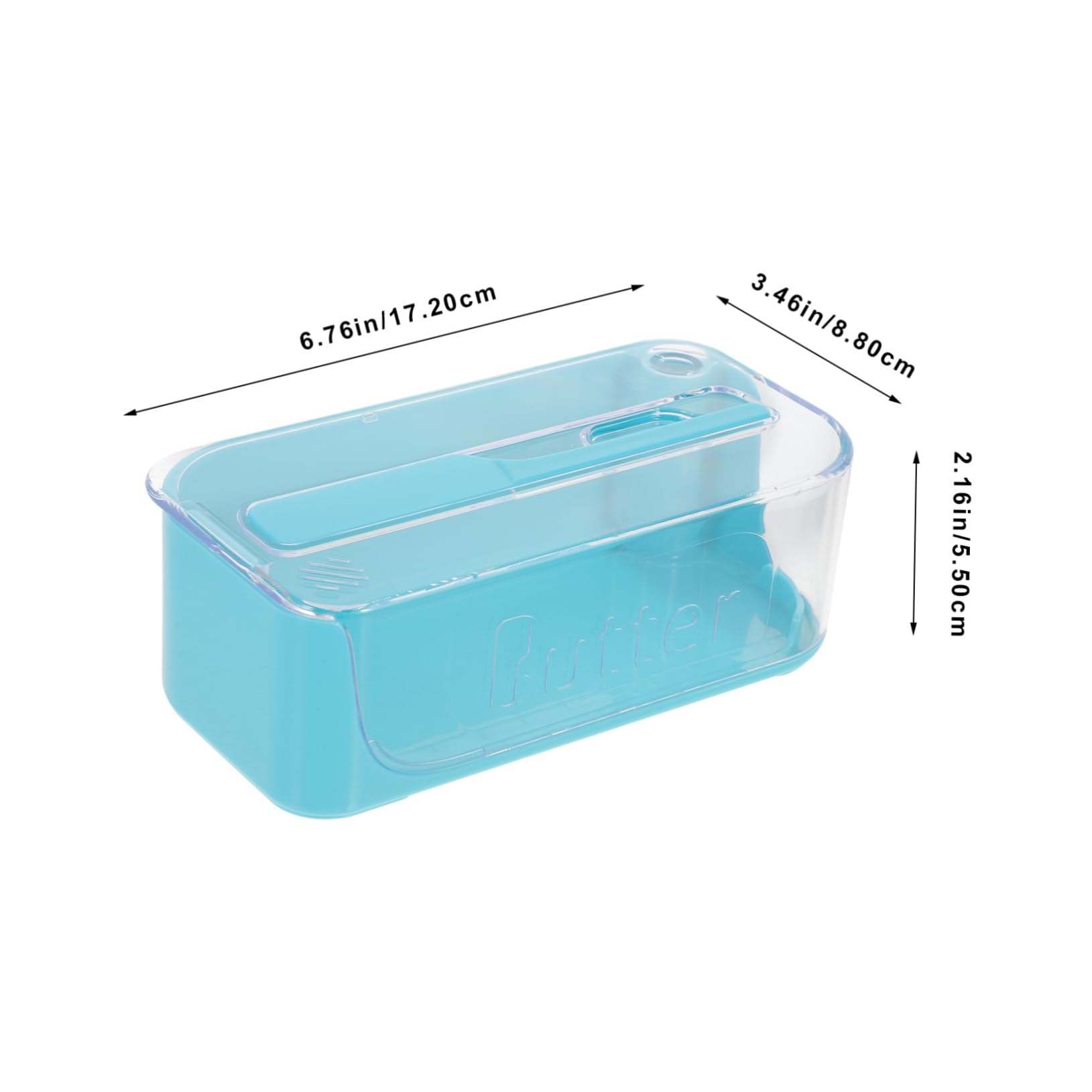 CONGARTENO Butter Mold Abs Butter Dispenser Plastic Butter Dish with Lid Plastic Butter Dishes