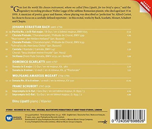 Great Recordings Of The Century - Bach / Mozart / Scarlatti / Schubert (Klaviermusik) - Image 4