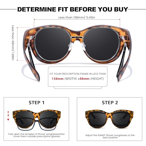 Image of Trysee Polarized Fit Over Sunglasses for Women