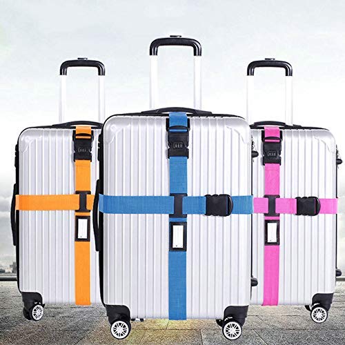 TD® Sangle De Bagage Valise Courroie Réglable Attache Valise Fixation