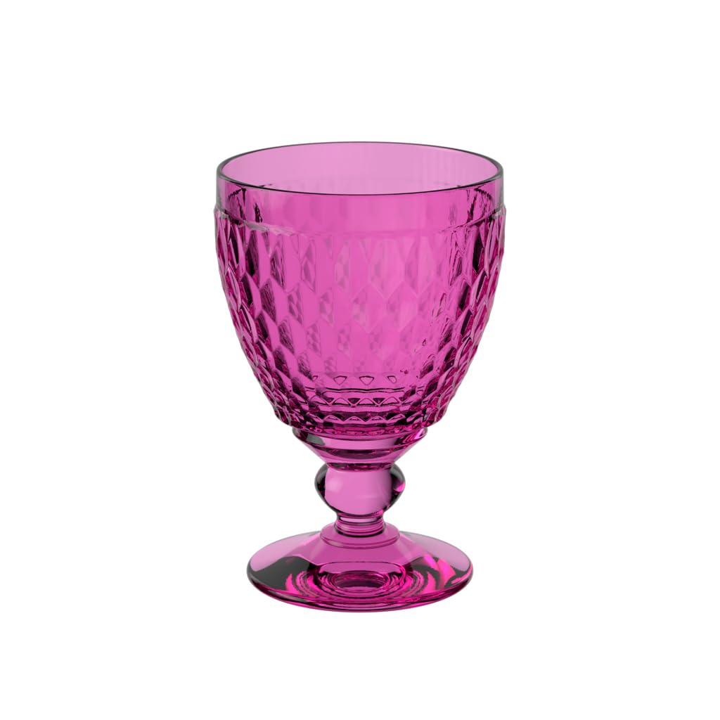 Villeroy & Boch Pink - Boston Berry Water Glass, 250 Ml, Crystal Glass For Soft Drinks, Dishwasher-Safe,