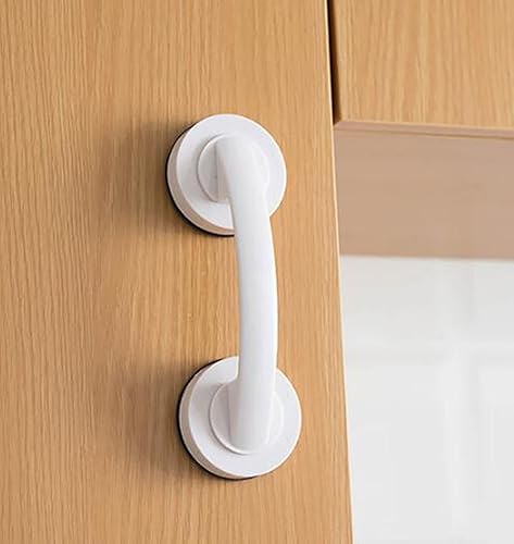 Miniatura 4 de WANLIAN - Potente manija de puerta de espejo de cristal con ventosa, pasamanos de pared con ventosa para refrigerador, cajón de nevera, manija de