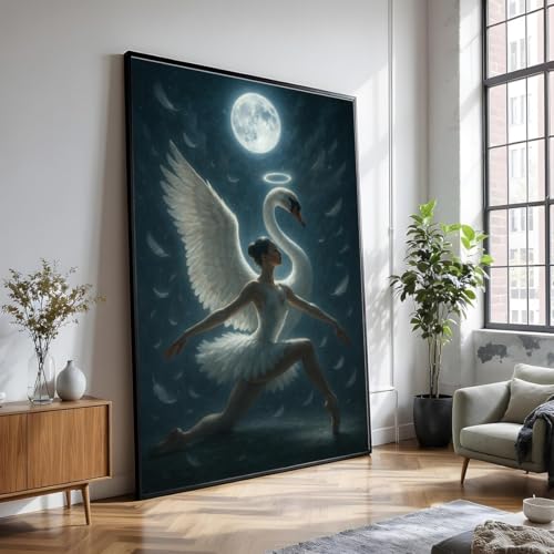 Toile de ballerine et ailes de cygne | Émotion artistique du Lac des Cygnes chez vous