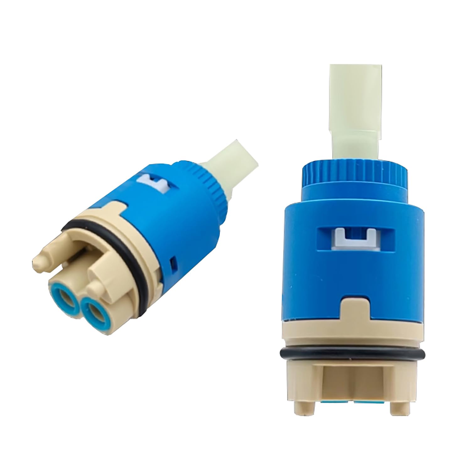 25mm Ceramic Cartridges, Single Handle High Leg Ceramic Faucet Cartridge, Replacement Ceramic Disc Cartridges for Bathroom Shower
