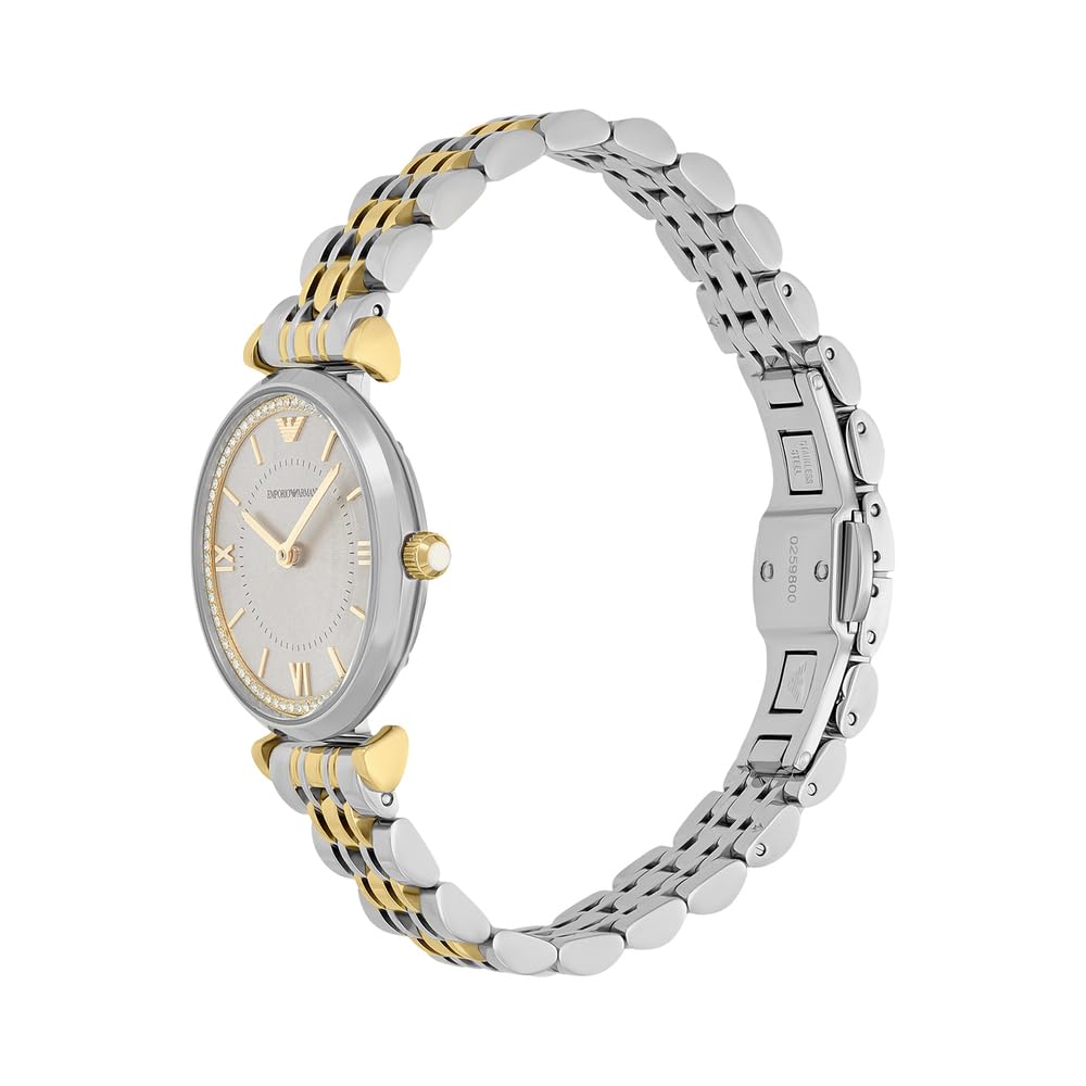 Emporio Armani AR11702 damski analogowy zegarek kwarcowy z paskiem ze stali nierdzewnej