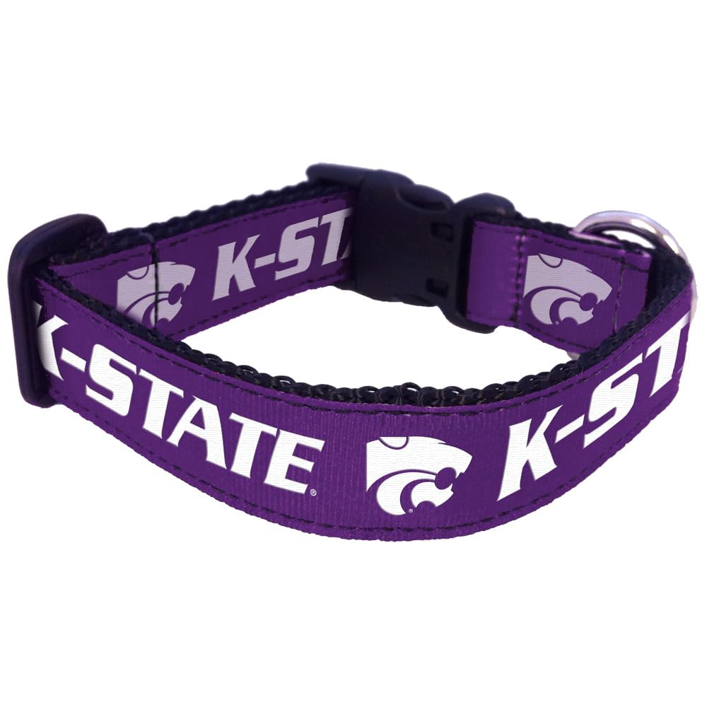 case pack of 22 6-piece Pet NCAA Kansas State Wildcats Dog Collar, Team Color, Medium