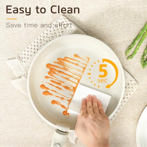 Image of GiPP Ceramic Pots and Pans Set Non Stick, Nonstick Detachable Handle Cookware Sets, Healthy Non Toxic PFAS PFOA & PTFE Free, Dishwasher &Oven Safe, Induction Kitchen Pot and Pan