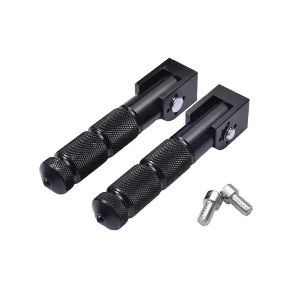Cale Pied Moto Passager Accessoires Moto Pédales Universelles Repose-Pieds Repliables pour Motos Véhicules Cyclomoteurs Karts