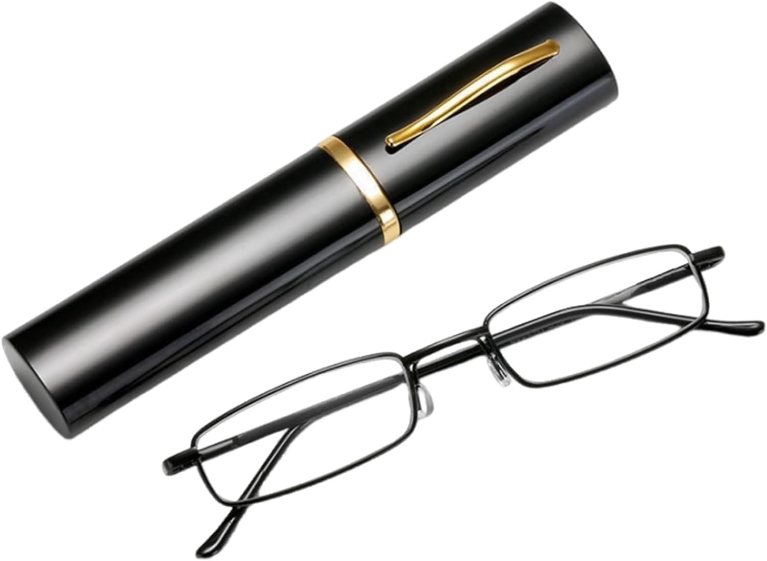 Eyeka Reading Glasses Black Metal Frame Pen Style Case & Cleaning Cloth +1.00,+1.25,+1.50,+1.75,+2.00,+2.25,+2.50,+2.75,+3.00 (B0D5VQ58HV) Amazon Price History, Amazon Price Tracker