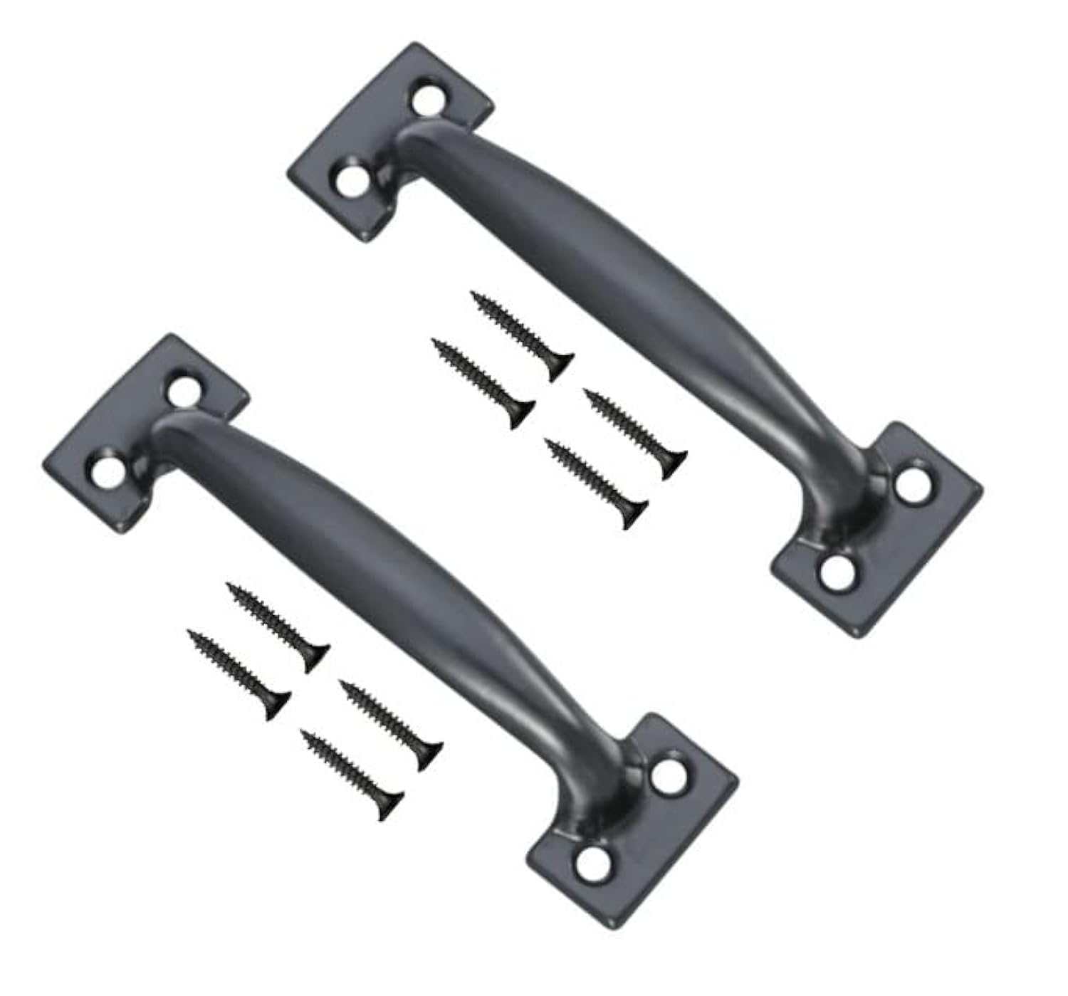 Terf Black Terf® Heavy Duty Door Pull Handle 150Mm (6 Inch) Including Fixing Screw For Kitchen Cupboard Cabinet Drawer Door Pull Handle - Pack Of 2